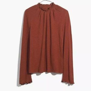 NWT Madewell Texture and Thread mock neck knit top.
